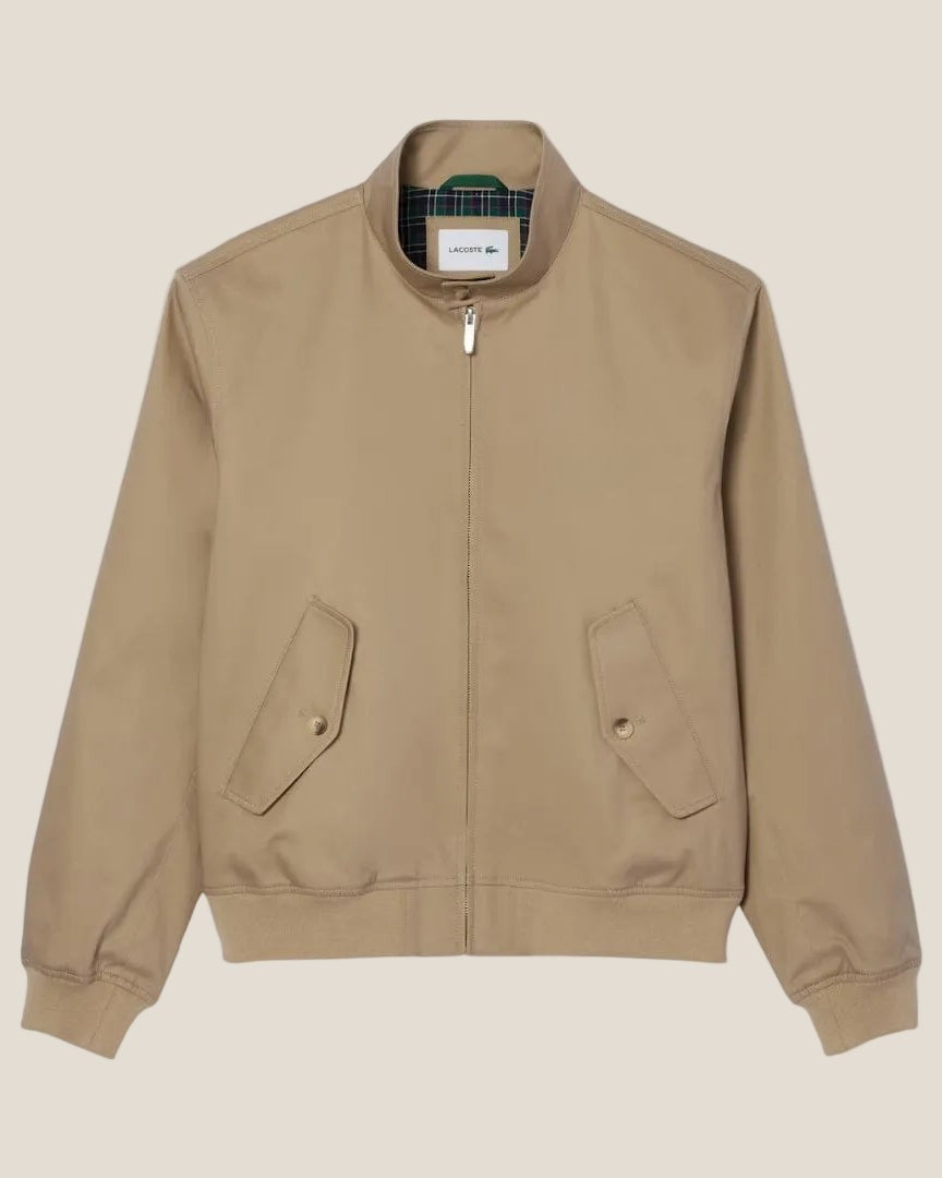 Water-Repellent Twill Harrington Jacket