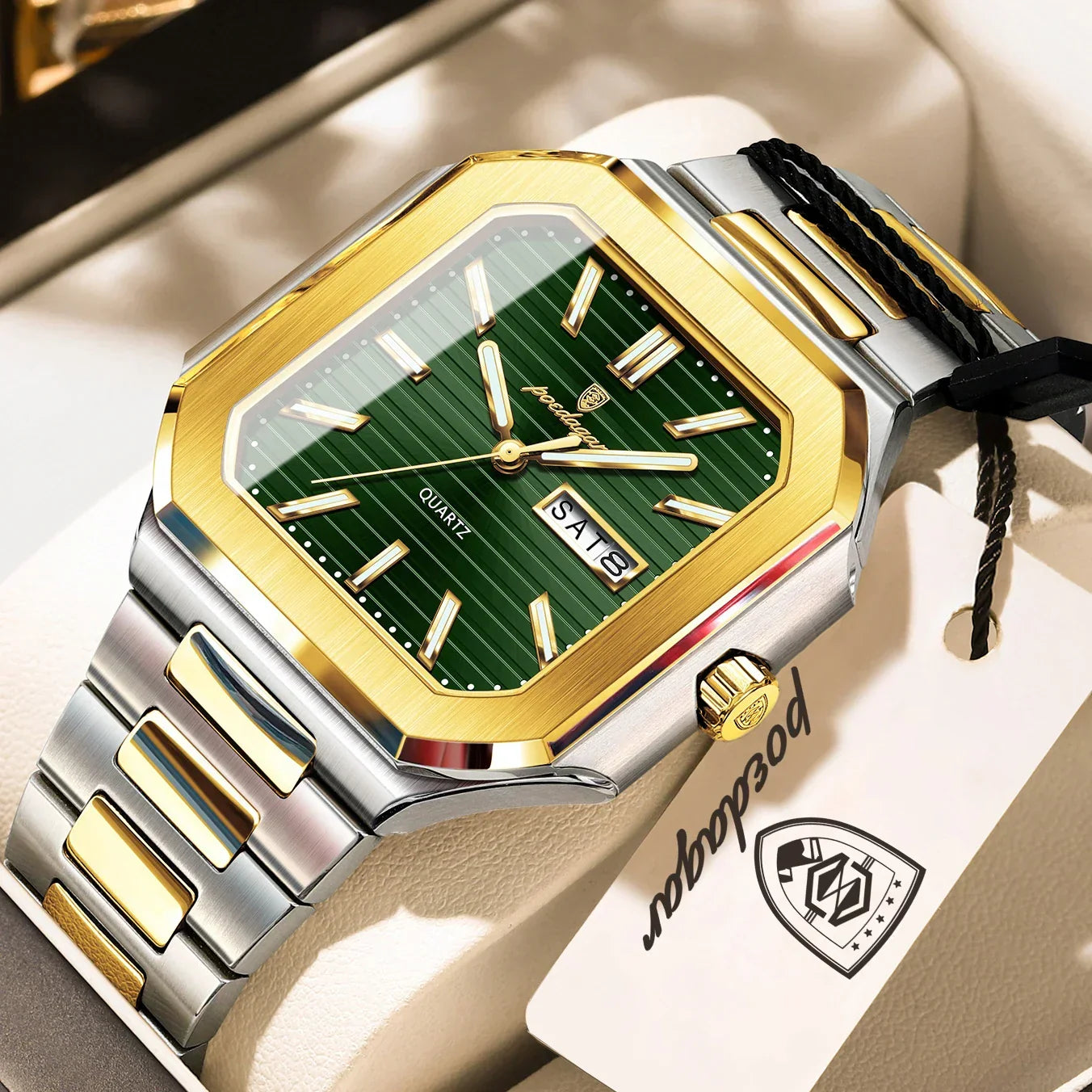 POEDAGAR Royal Square Watch
