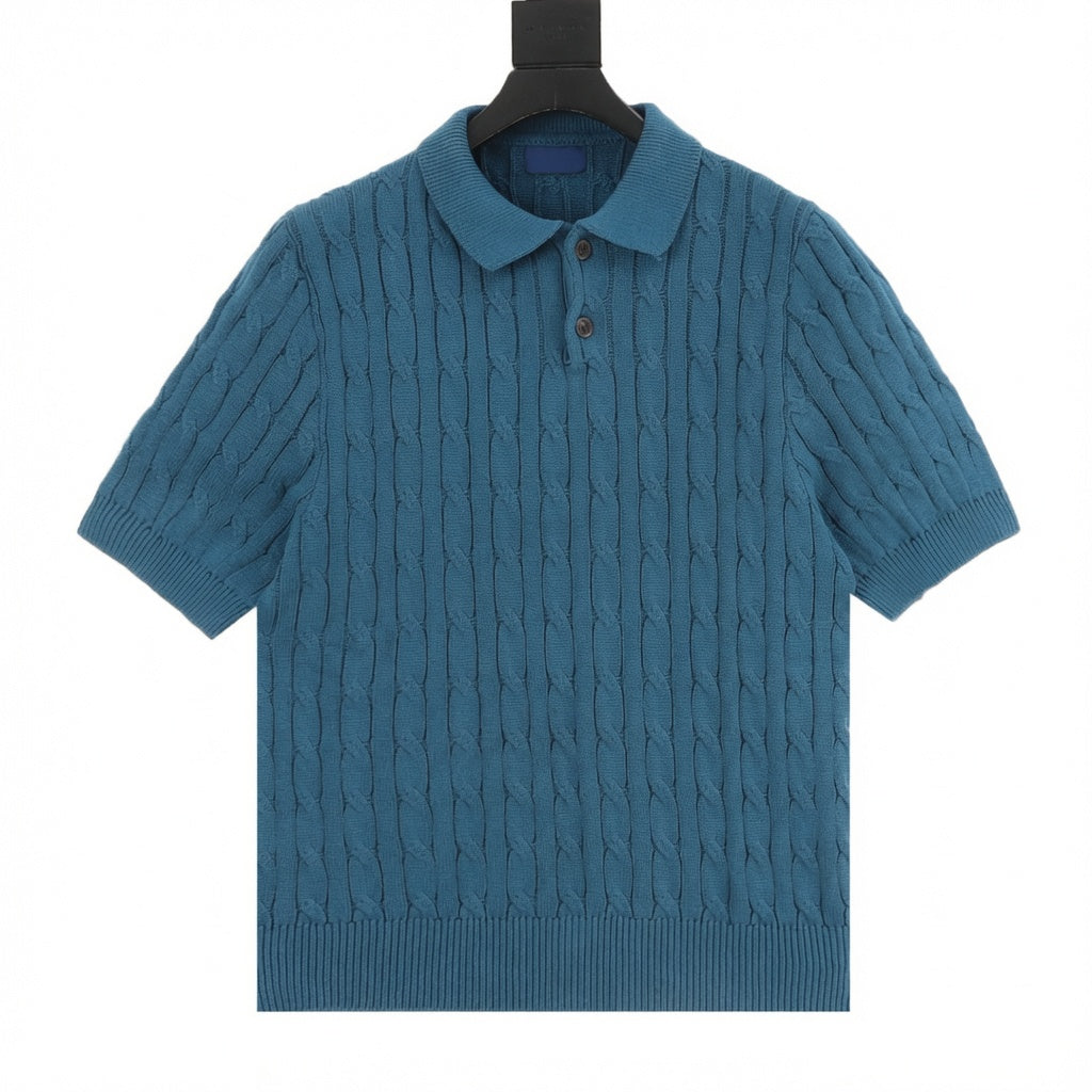 Spurs Knitted Polo Shirt Teal