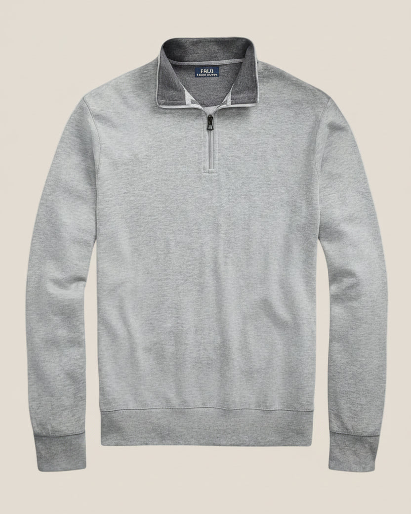 Luxury Jersey Quarter-Zip Pullover