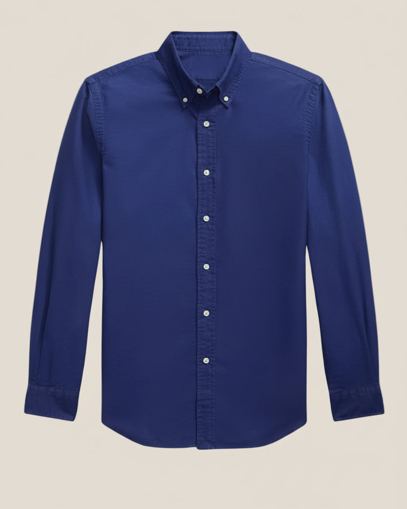 Slim Fit Garment-Dyed Oxford Shirt