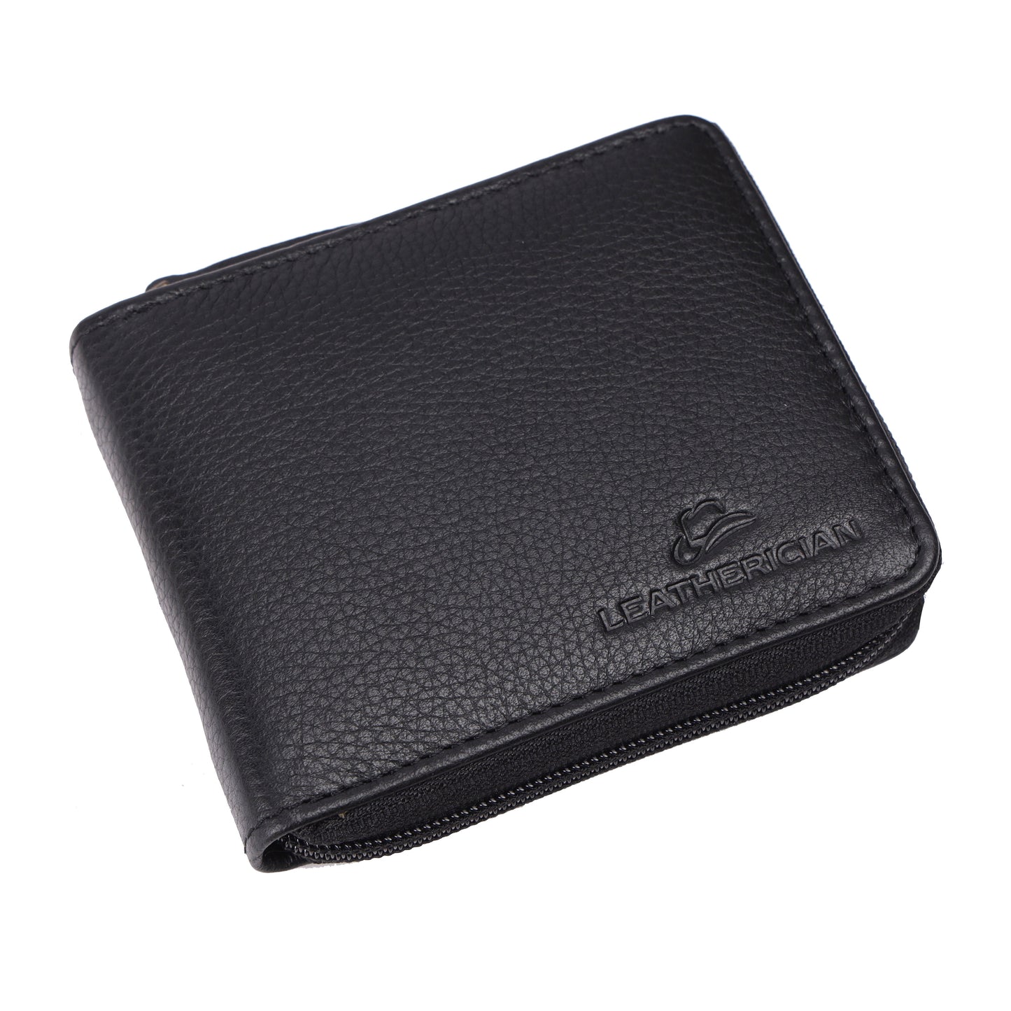 Zip Around Leather Wallet