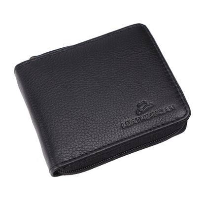 Zip Around Leather Wallet