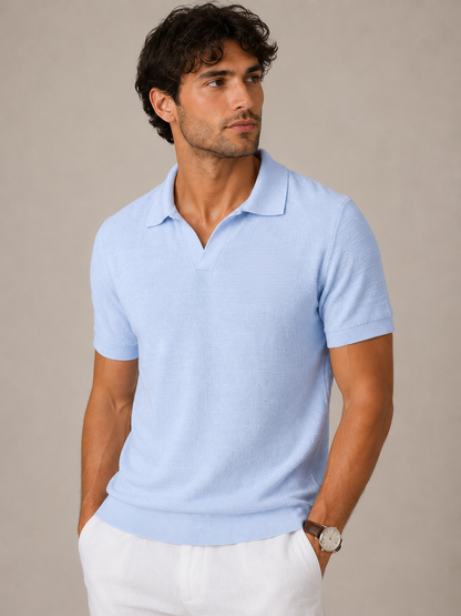 Linen Knit Polo