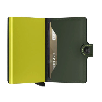 Secrid - RFID Protected Mini Wallet - Matte - Green & Lime