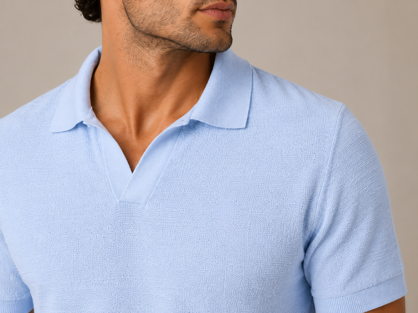 Linen Knit Polo