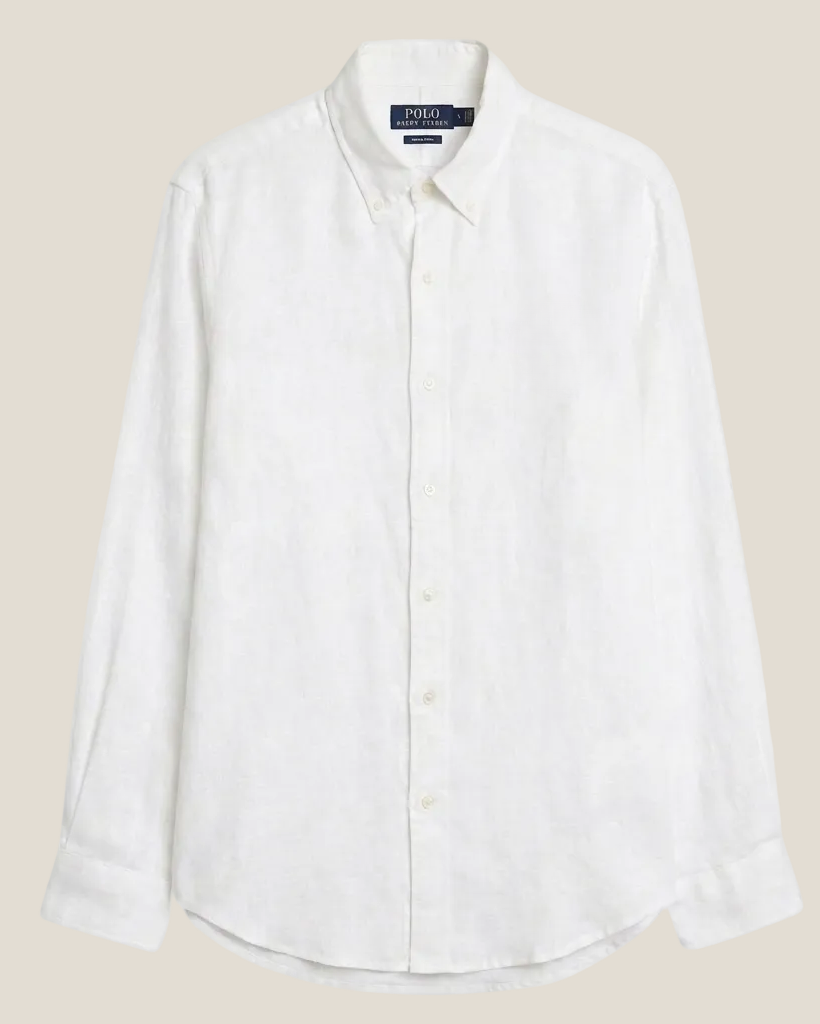Linen/Remi Blend Shirt, White