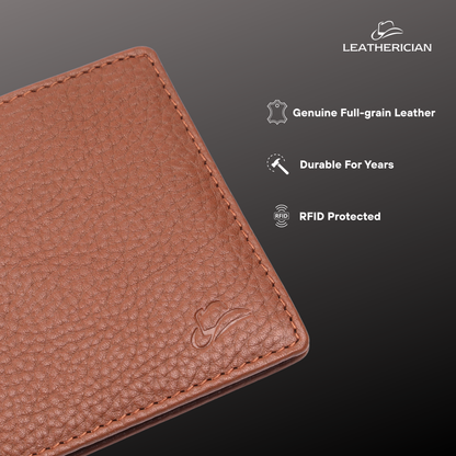 Billfold Sleek Leather Wallet