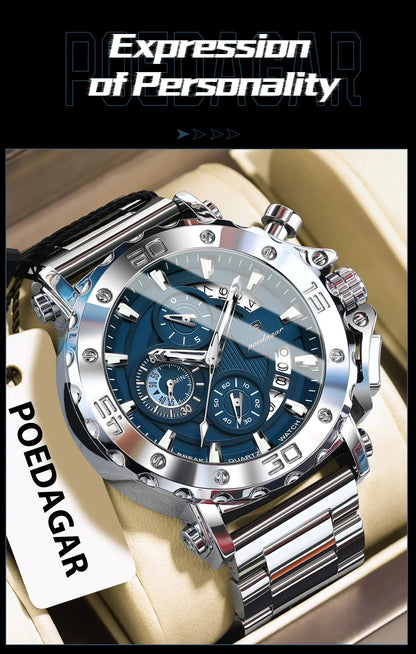 POEDAGAR Titan Chrono Watch