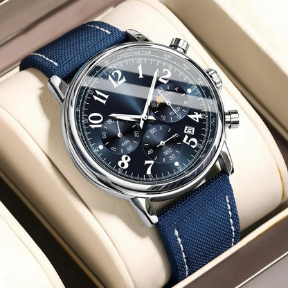 POEDAGAR Tactical Chronograph Watch