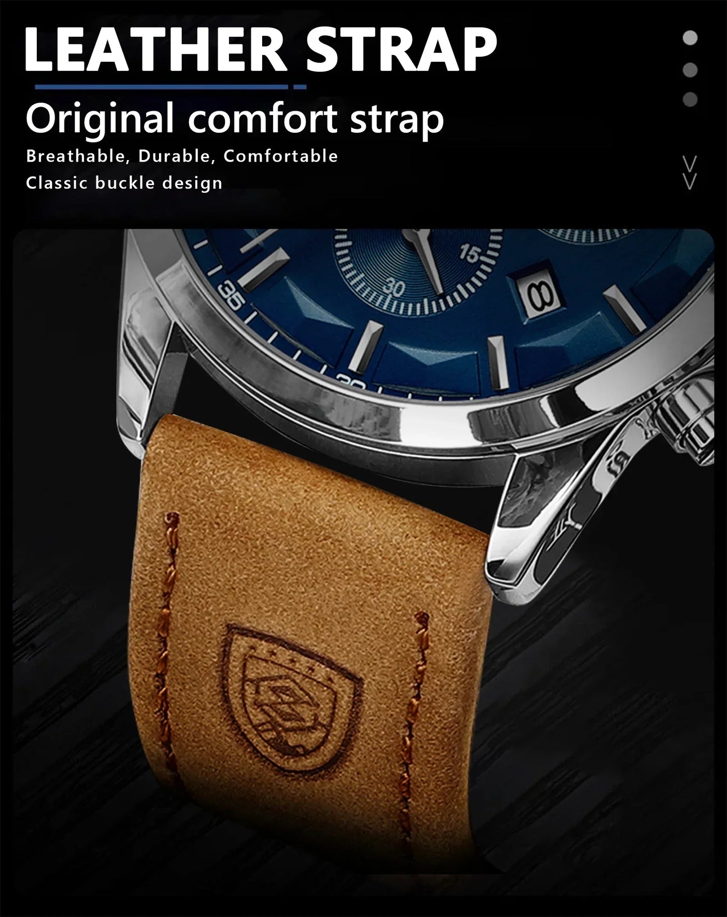 POEDAGAR Vanguard Chronograph Watch