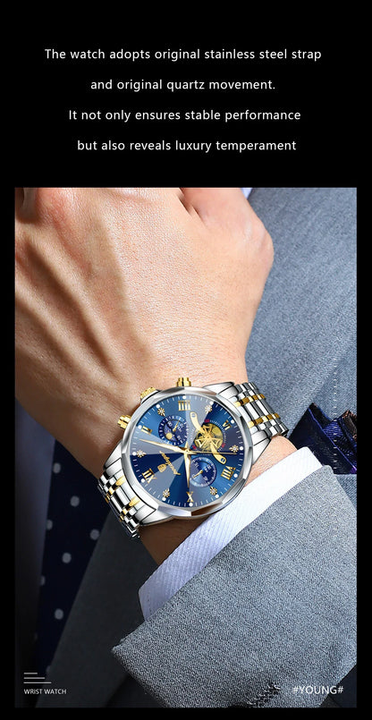 POEDAGAR Chrono Classic Watch