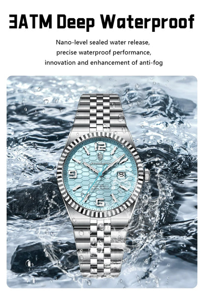 POEDAGAR Royal Steel Watch
