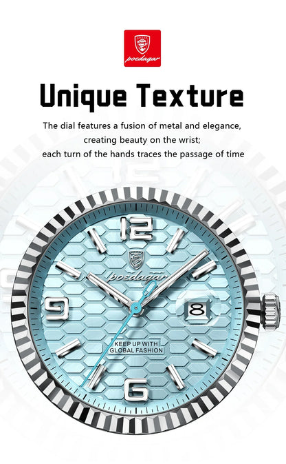 POEDAGAR Royal Steel Watch