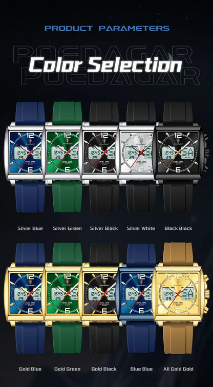 POEDAGAR DualTech Sport Watch