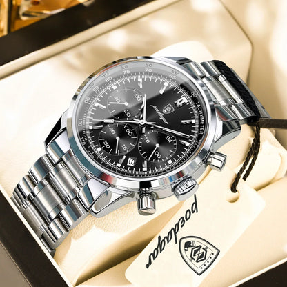 POEDAGAR Classic Chronograph Watch