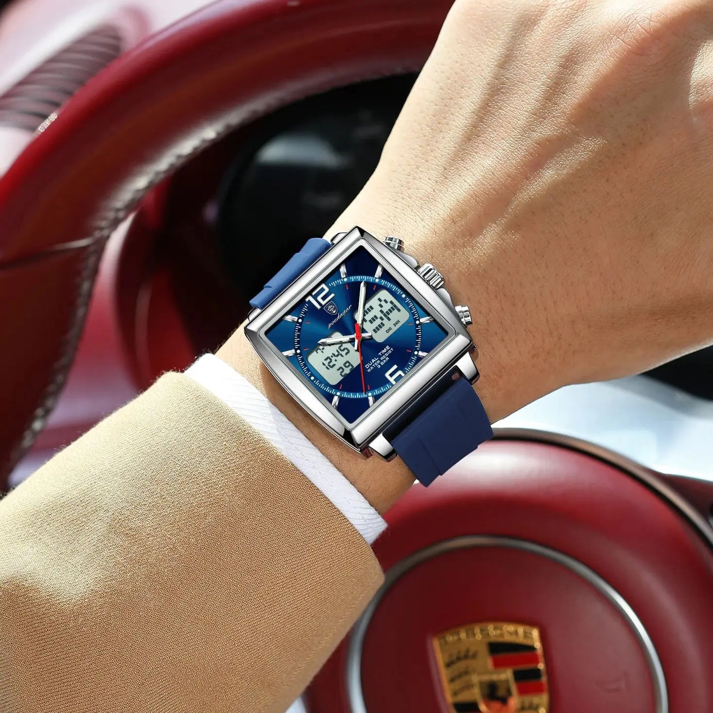 POEDAGAR DualTech Sport Watch