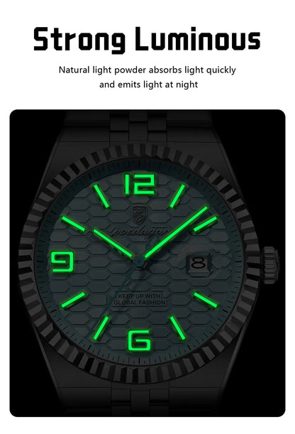 POEDAGAR Royal Steel Watch