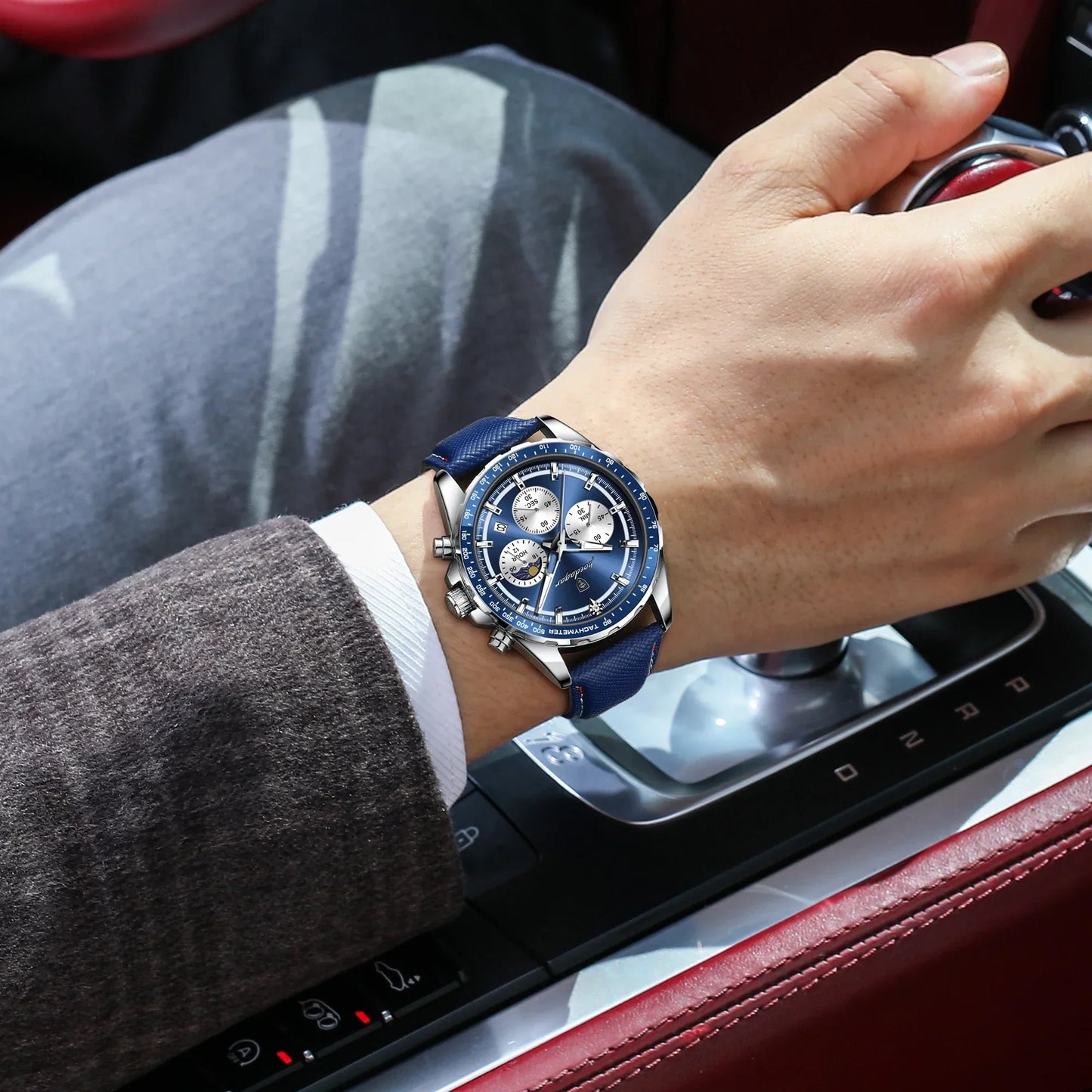 POEDAGAR Sport Chrono Watch