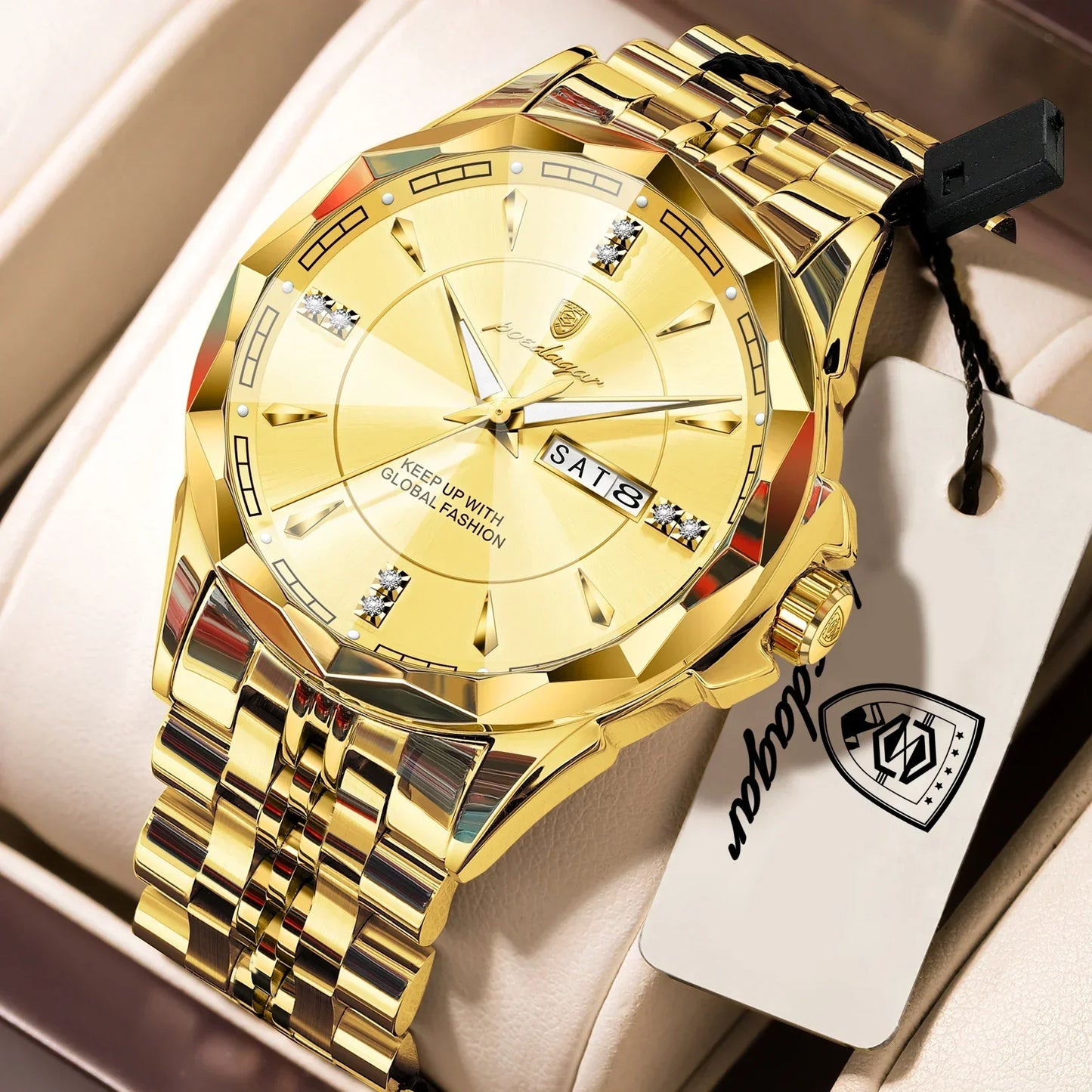 POEDAGAR Royal Steel Watch