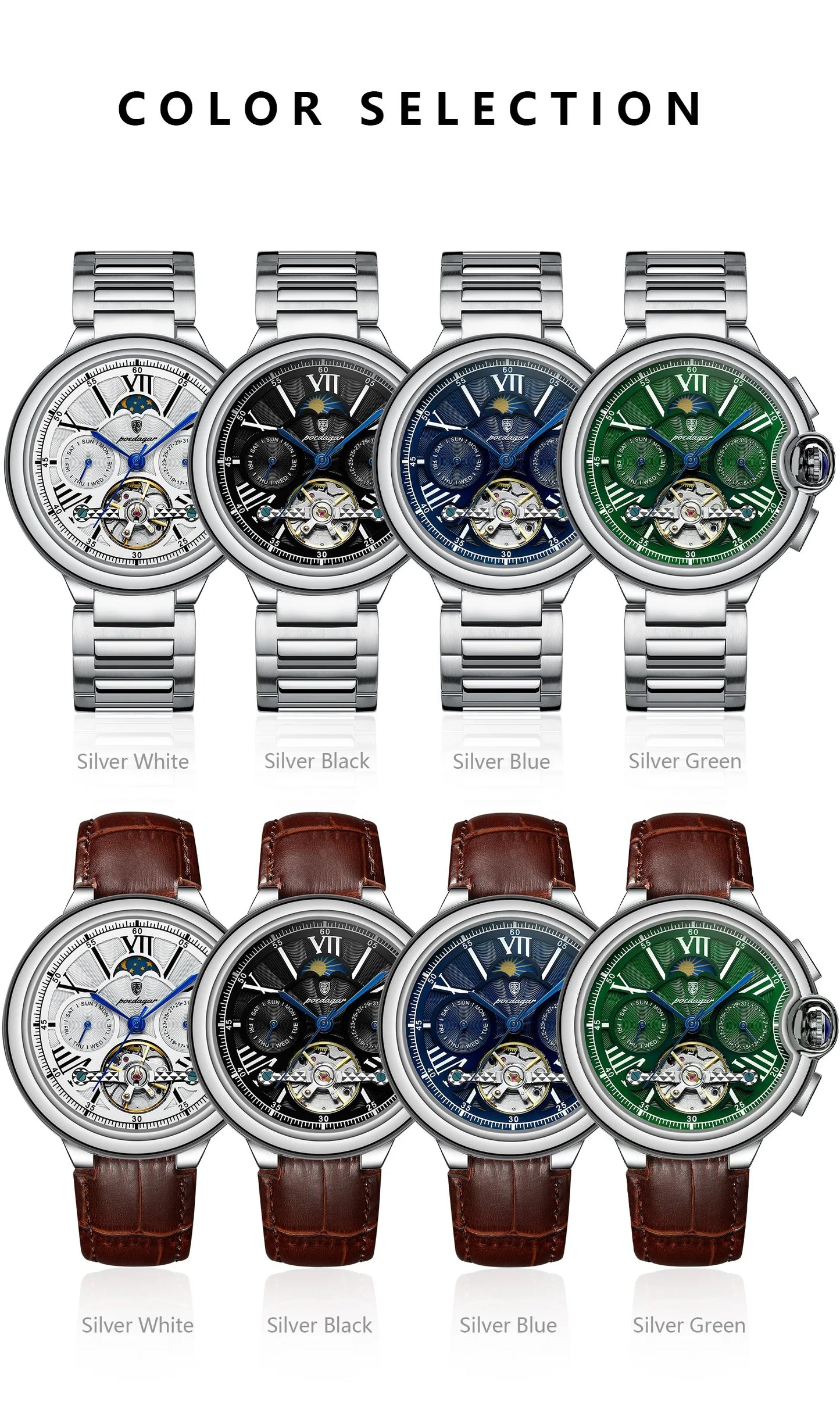 POEDAGAR Royal Automatic Watch