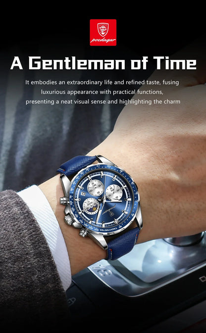 POEDAGAR Sport Chrono Watch