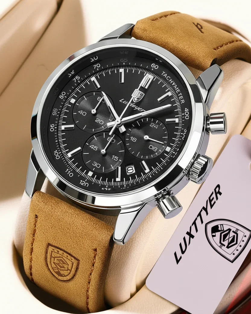 POEDAGAR Classic Chronograph Watch