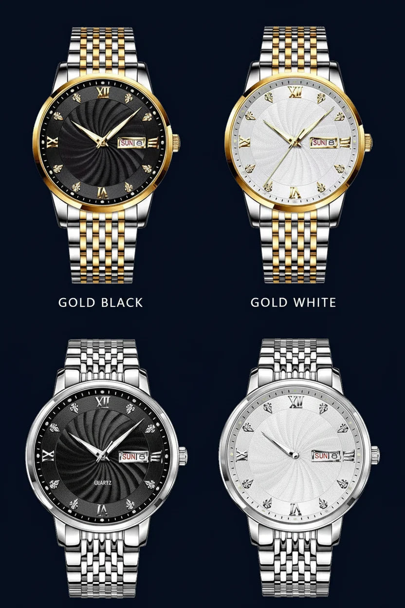 POEDAGAR Royal Day-Date Watch