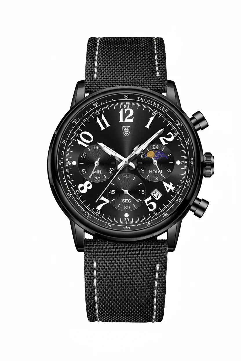 POEDAGAR Tactical Chronograph Watch