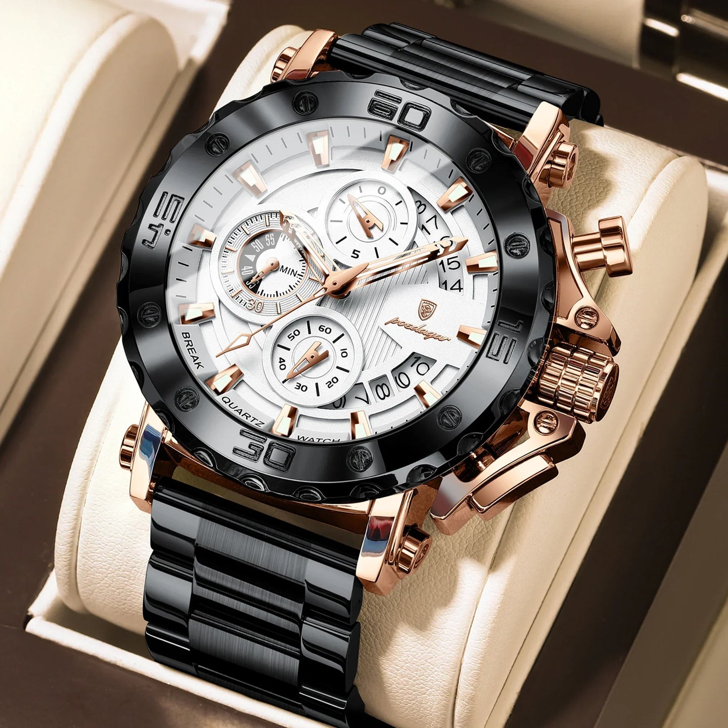 POEDAGAR Titan Chrono Watch