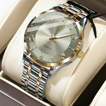POEDAGAR Classic Day-Date Watch