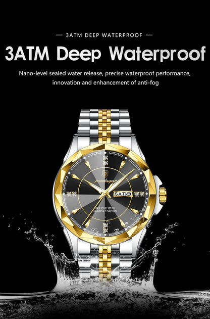 POEDAGAR Royal Steel Watch