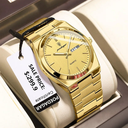 POEDAGAR Classic Date Watch