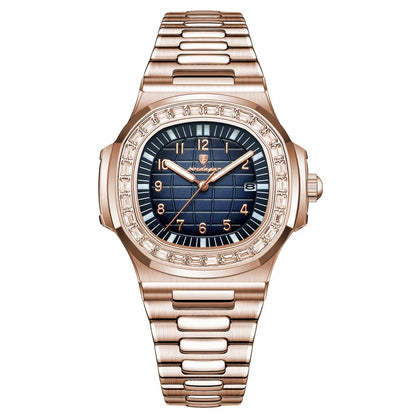 POEDAGAR Royal Grid Luxury Watch