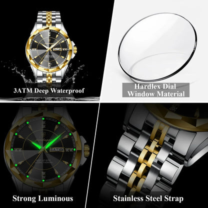 POEDAGAR Royal Steel Watch