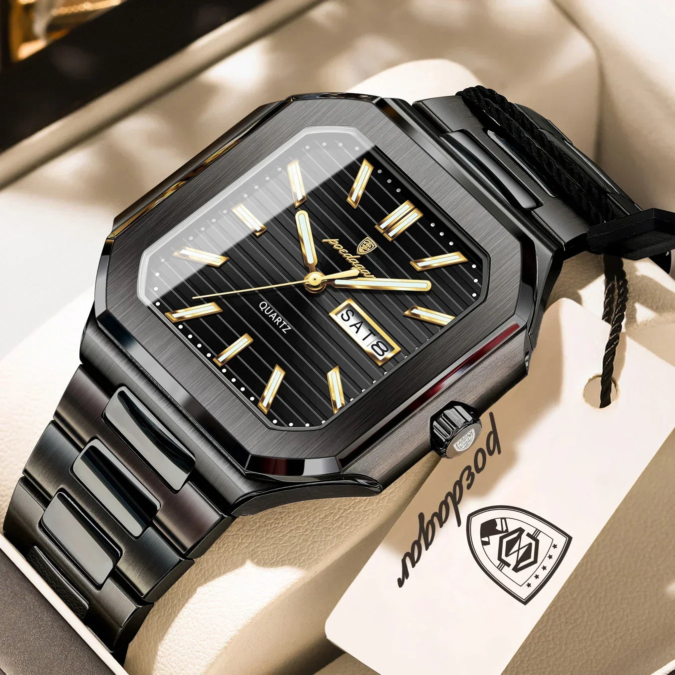 POEDAGAR Royal Square Watch