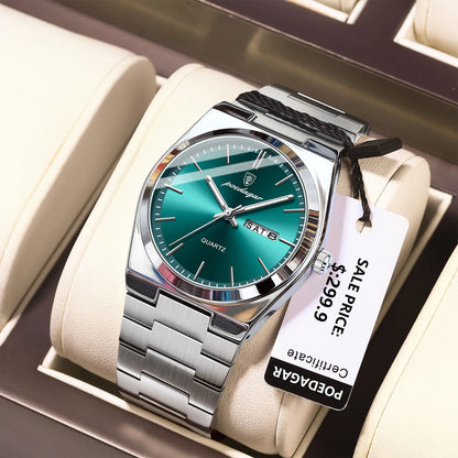 POEDAGAR Classic Date Watch