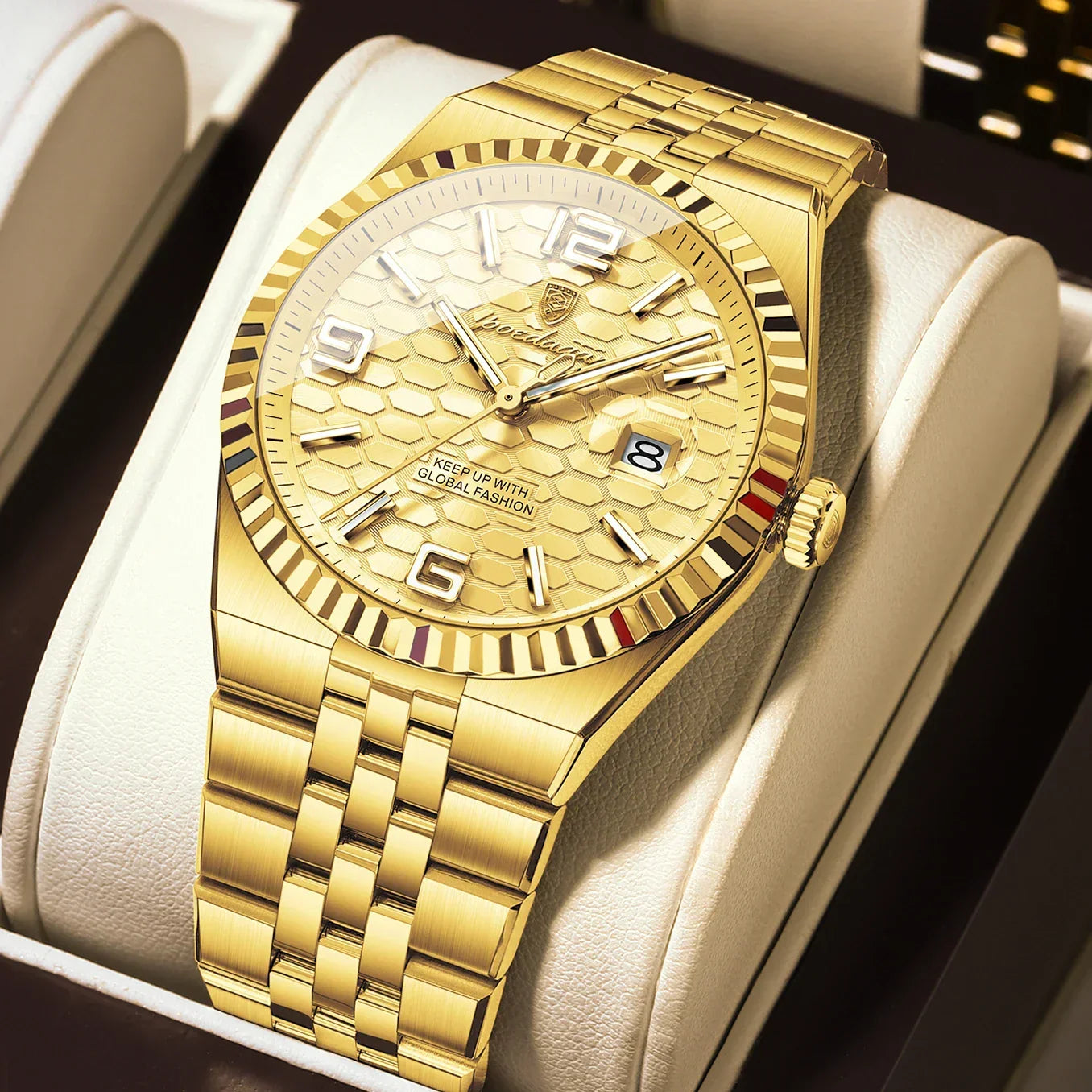 POEDAGAR Royal Steel Watch