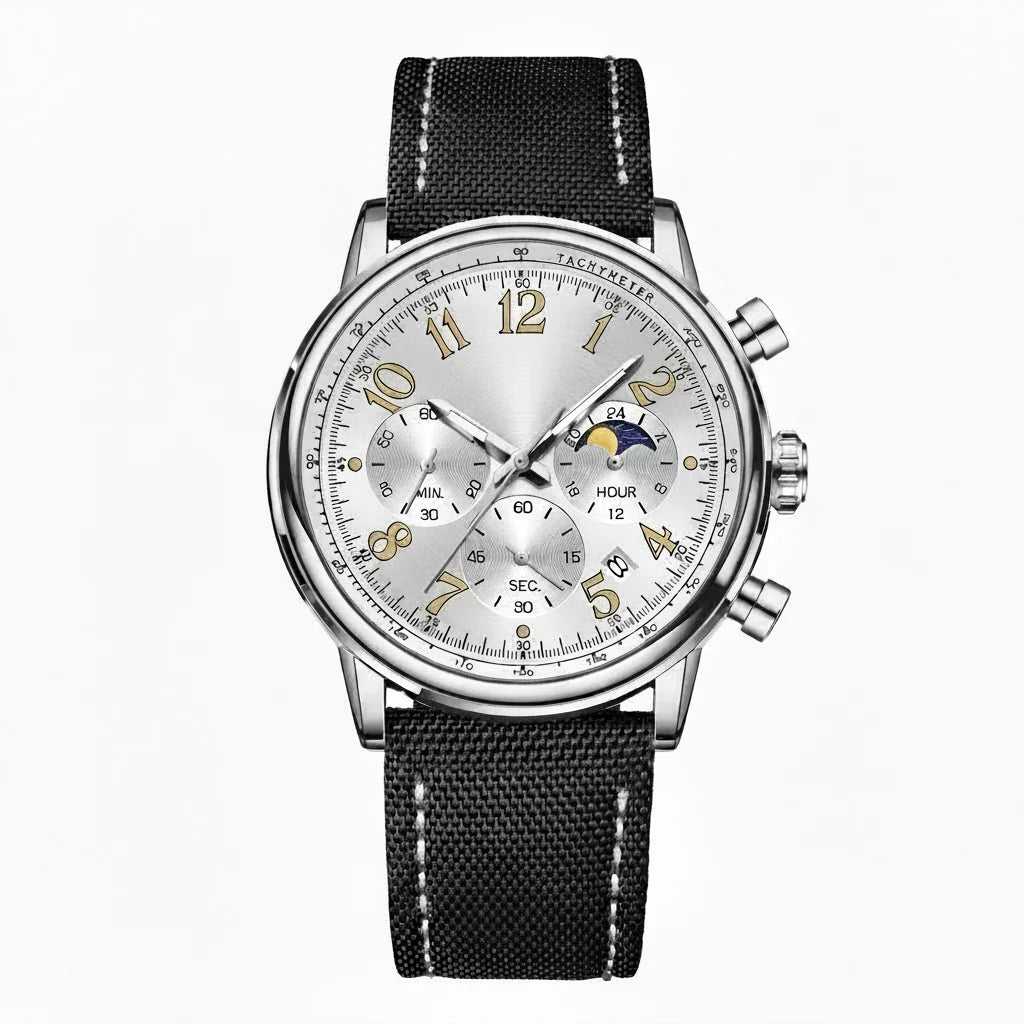 POEDAGAR Tactical Chronograph Watch