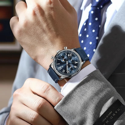POEDAGAR Tactical Chronograph Watch