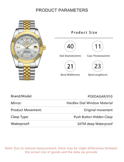 POEDAGAR Prestige Date Watch