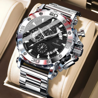 POEDAGAR Titan Chronograph Watch