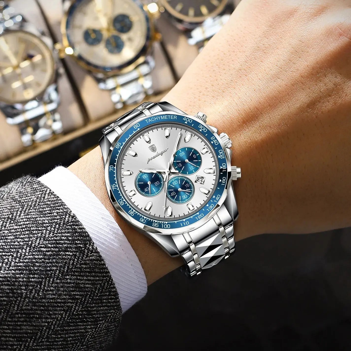 POEDAGAR Vertex Chrono Watch