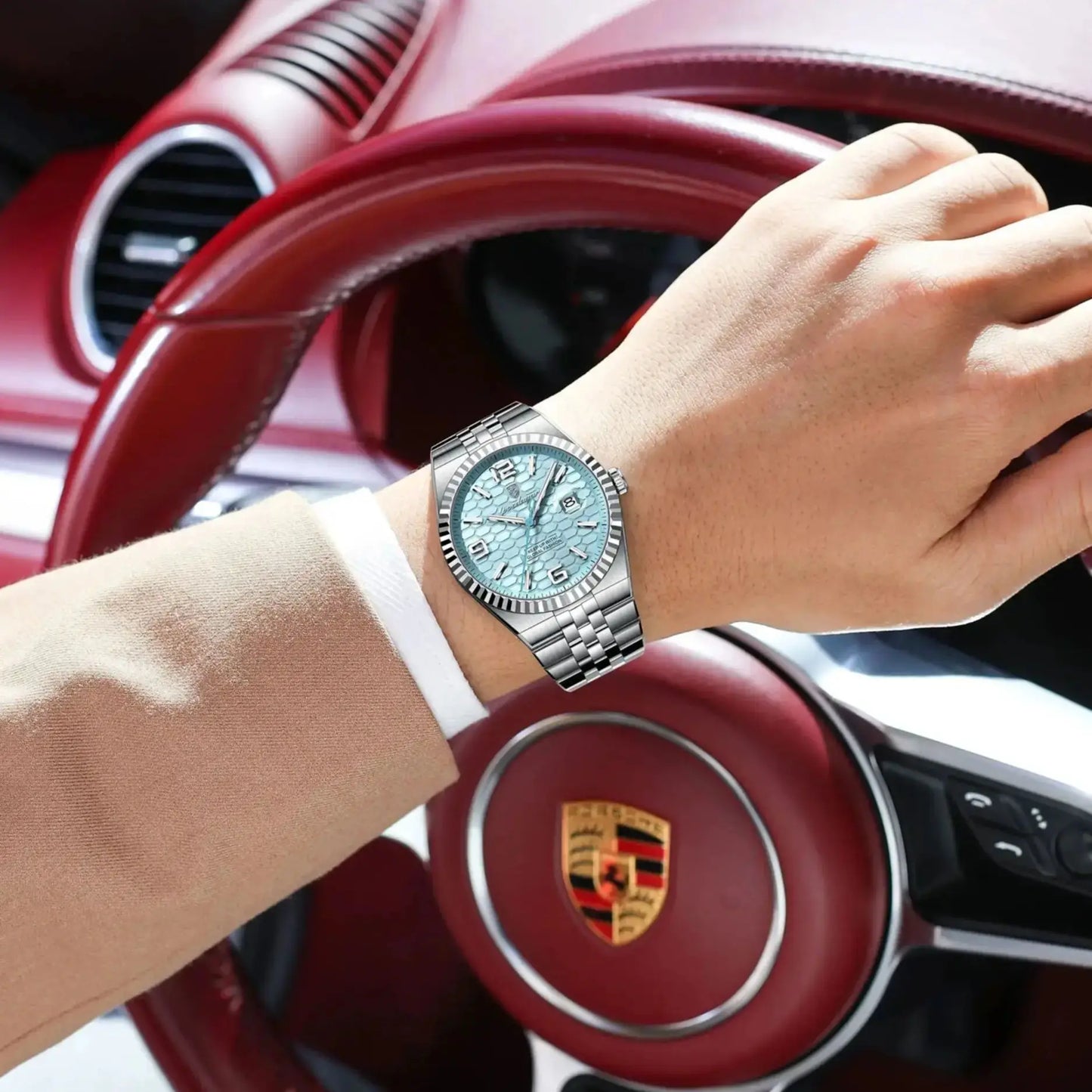 POEDAGAR Royal Steel Watch