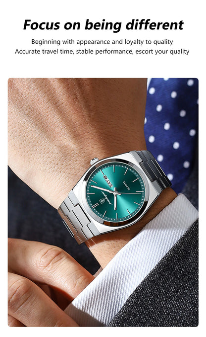 POEDAGAR Classic Date Watch