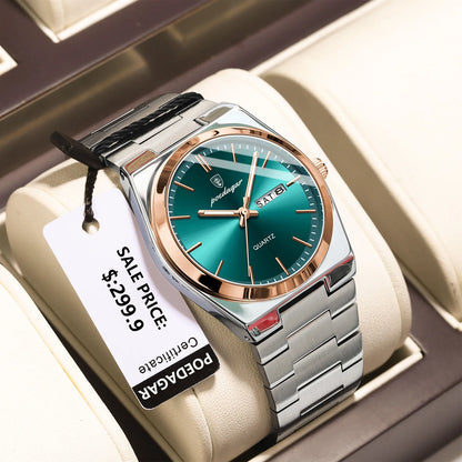 POEDAGAR Classic Date Watch