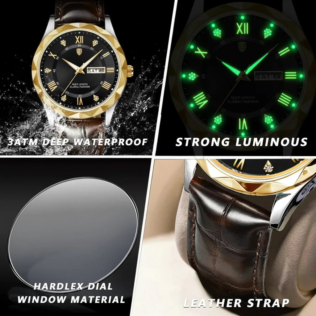 POEDAGAR Prestige Day-Date Watch
