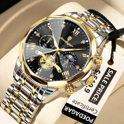 POEDAGAR Chrono Classic Watch
