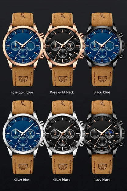 POEDAGAR Vanguard Chronograph Watch