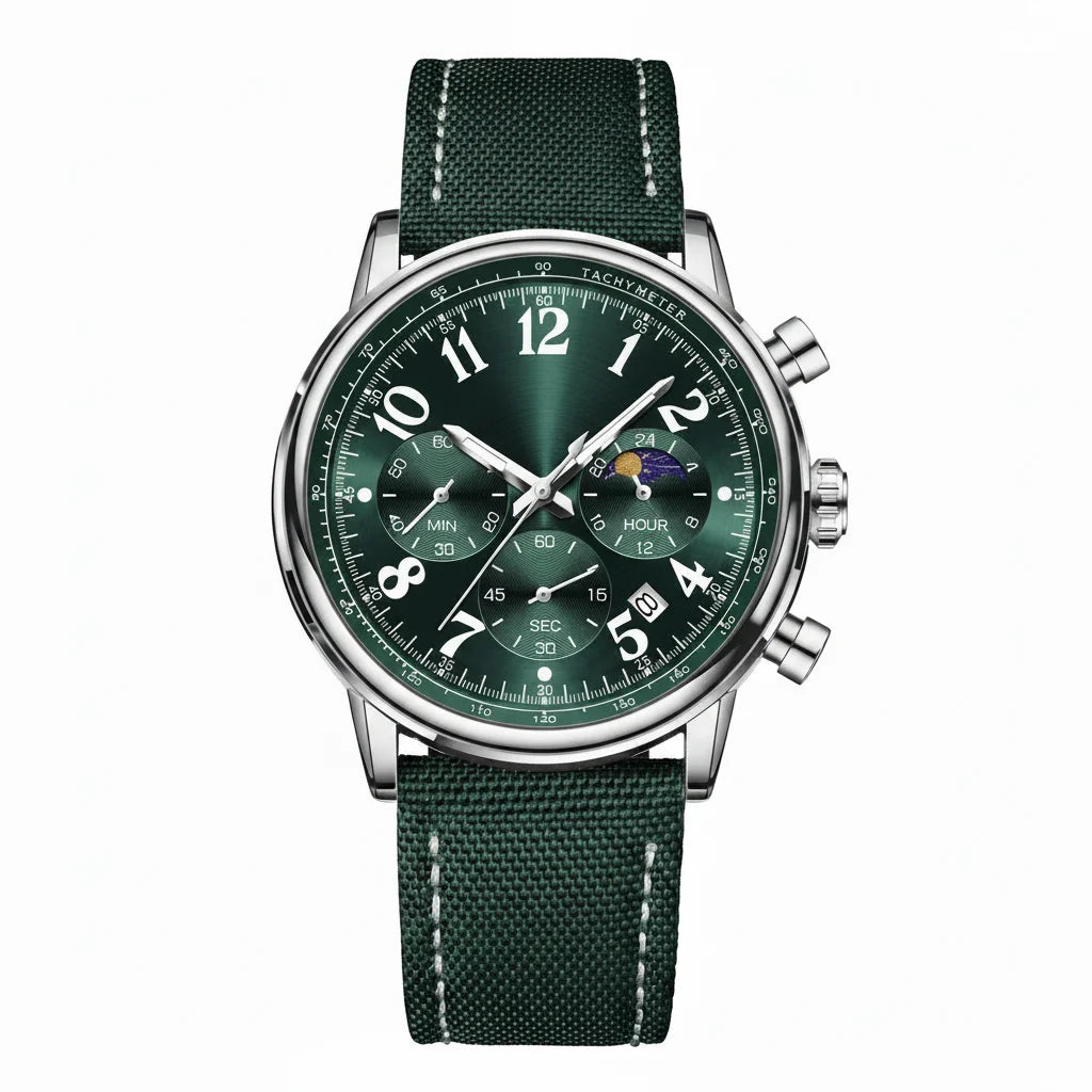 POEDAGAR Tactical Chronograph Watch